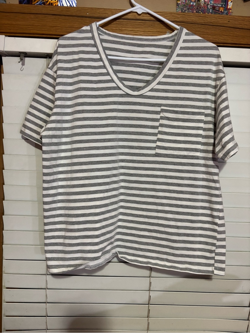 Striped V-Neck Shirt